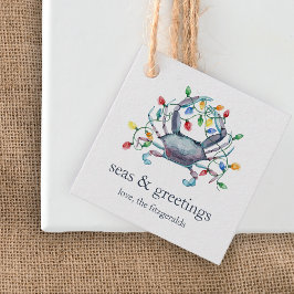 Kustkräfta ”Havs & Hälsningar” Holiday-presentkort Gåvor Etiketter