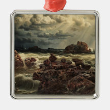 Kustlandskap med Fraktaser på Horisont