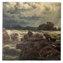 Kustlandskap med Fraktaser på Horisont