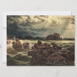 Kustlandskap med Fraktaser på Horisont Kort