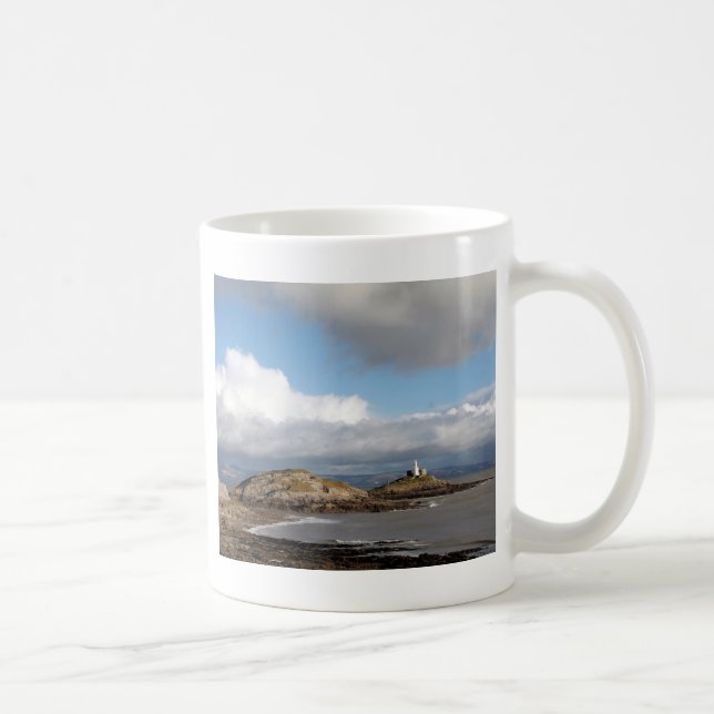 Kustlandskap och fyr kaffemugg (Höger)