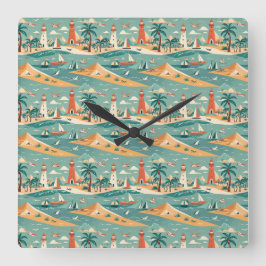 Kustlås för Retro Fyrkantig Klocka