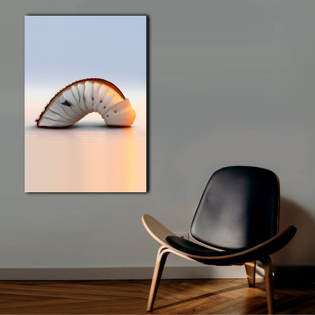 Kustlevande rum Wall Art Seashell Canvastryck (Skapare uppladdad)