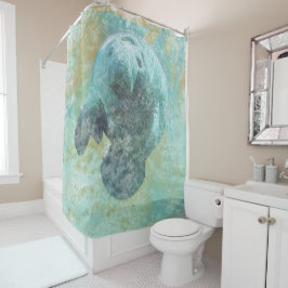 Kustlevande vackra Manatee