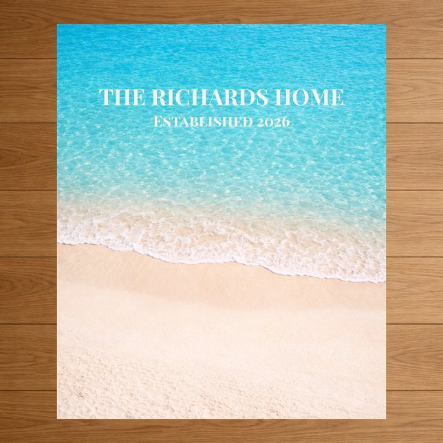 Kustlinje Anpassat Namn Poster (Skapare uppladdad)