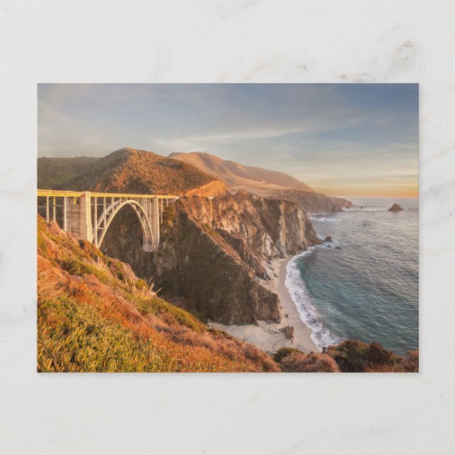 Kustlinje | Bixby Bridge, Big Sur Kalifornien Vykort (Framsida)