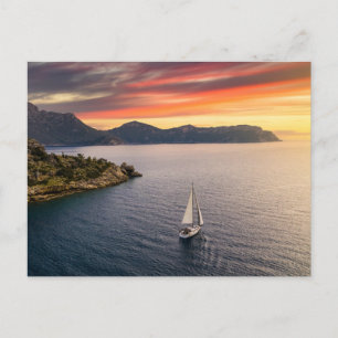 Kustlinje Bodrum, Turkiet Vykort
