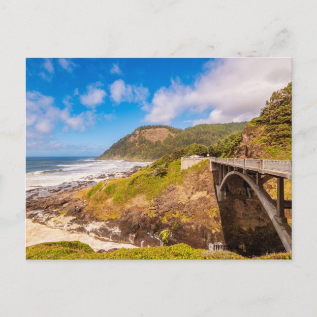 Kustlinje | Cook's Chasm, Yachats, Oregon Vykort (Framsida)