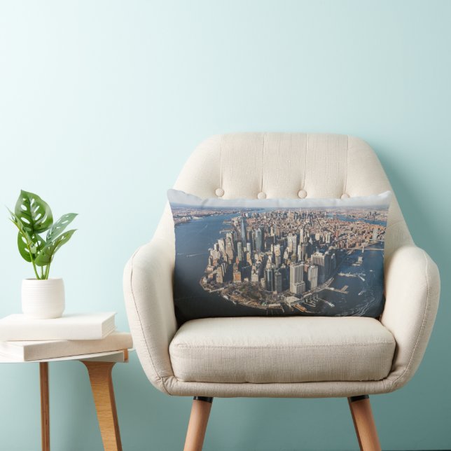Kustlinje | Manhattan, New York City Lumbarkudde (Stol)