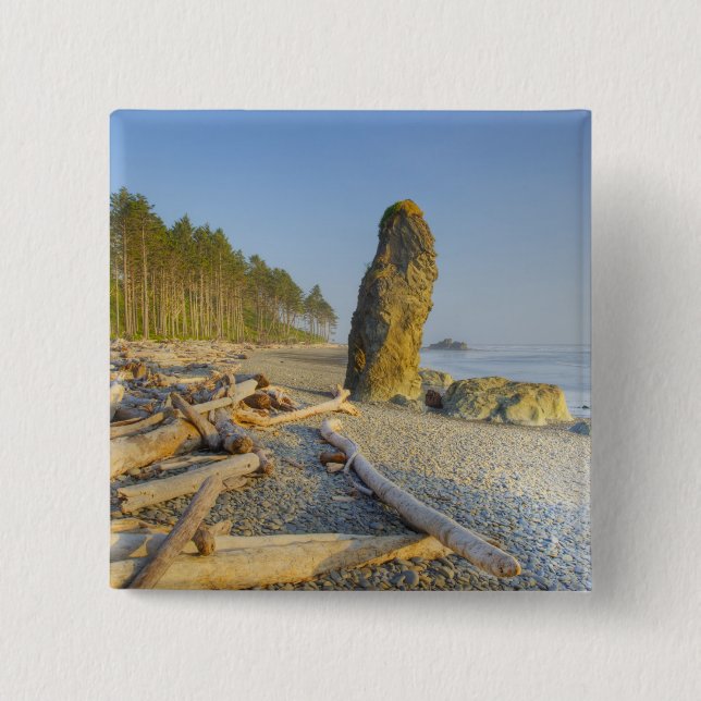 Kustlinje och havsstackar, Ruby Beach, Olympic Knapp (Framsida)