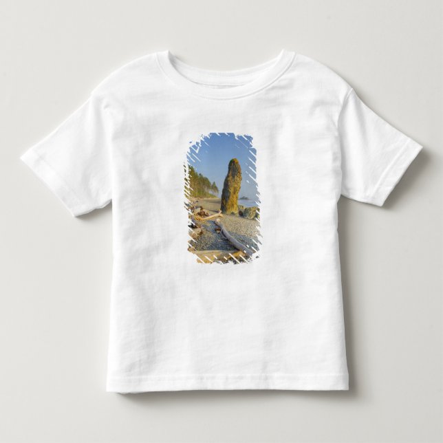 Kustlinje och havsstackar, Ruby Beach, Olympic Tee Shirt (Framsida)