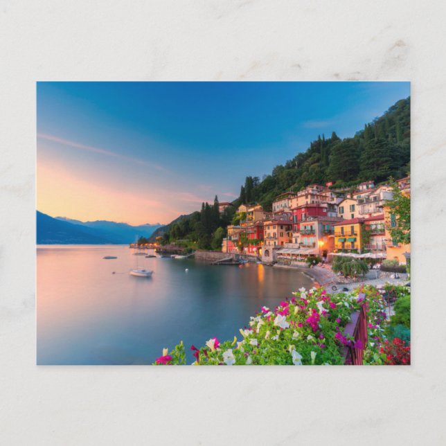 Kustlinje | Varenna, Lombardiet, Italien Vykort (Framsida)