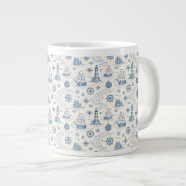 Kustliv Oceaner Blå Jumbo Mugg