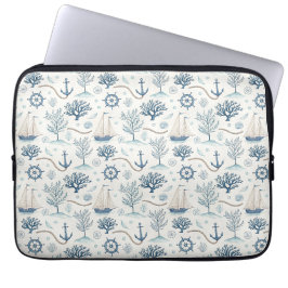 Kustliv Oceaner Blå Laptop Fodral