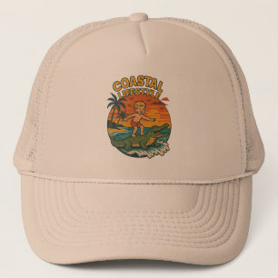 Kustlivsstil Alligator Surfare Retro Strand Keps