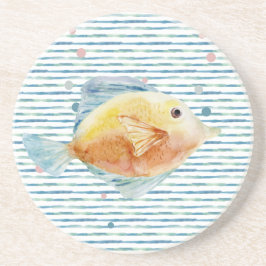 KUSTLJUSVATTENFÄRG, TROPISKT FISK, BEACH UNDERLÄGG