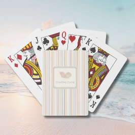 Kustlugna Ränder & Snigelskal Lekkort Casinokort