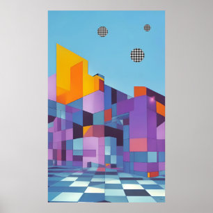 Kustmodern manor (version A) - Ken Gage Art Poster