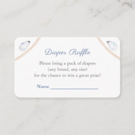 Kustmonogram babyskor - dagbok Raffle Tilläggskort