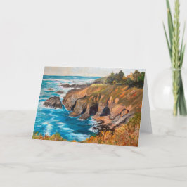 Kustmotorväg vid Garrapata-hälsningskort Kort