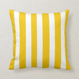 Kustmustard Gult White 2 Sided Rand Beach Kudde