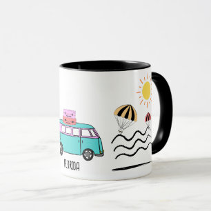 Kustnära Äventyr: Sol, hav och Roadtrips Mugg