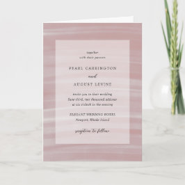 Kustnära Chicen Rosa Elegant bröllop Inbjudan