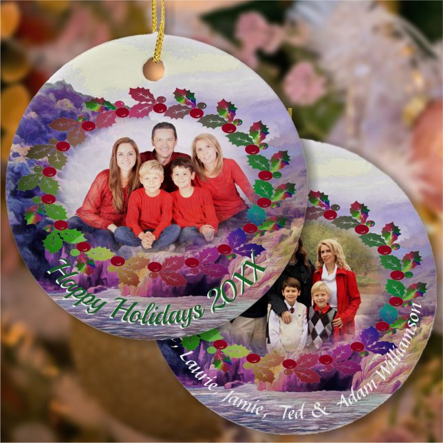 Kustnära Glad helg 1620 Julgransprydnad Keramik (Skapare uppladdad)