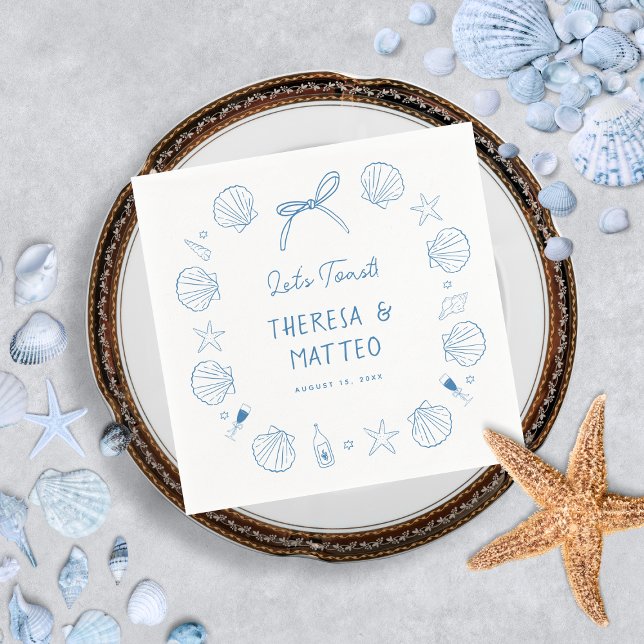 Kustnära Hand plockade vid den vidriga Roligten Br Pappersservett (Skapare uppladdad)