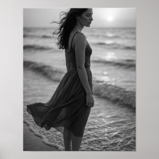 “Kustnära klarhet — 2026 Kalender för ensamma rese Poster