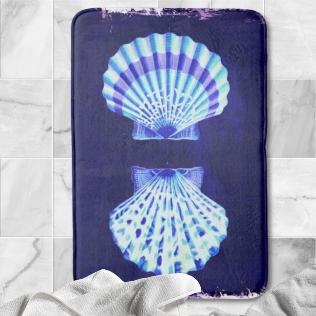 kustnära kustnära kustnära kustnära kustnära kustn badrumsmatta (coastal chic beach rustic nautical blue seashells bath mat)