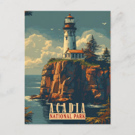 Kustnära lugn: Acadia National Park Vykort