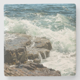 Kustnära Maine Klippig strandlinje Hav Stenunderlägg