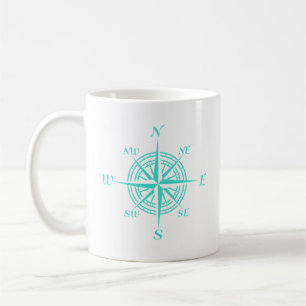 Kustnära nautisk kompass Ro Kaffemugg