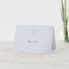 Kustnära nautiskt skal blått formellt elegant bröl tack kort