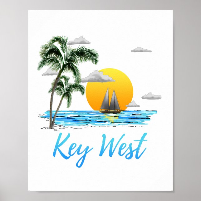 Kustnära Nyckel-Väster Poster (Framsidan)