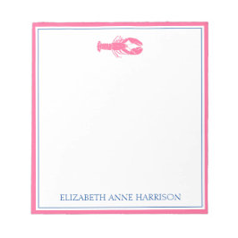 Kustnära Rosa och Personlig av blått kustområde Anteckningsblock