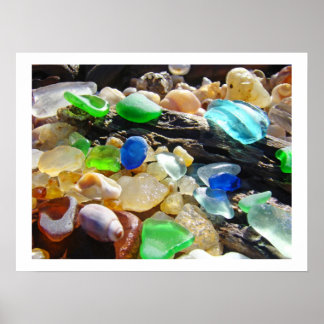 Kustnära SEA-GLASS-konstverk Skriver ut SEAGLASS-g Poster