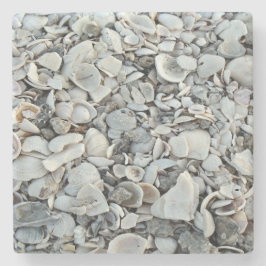 kustnära skal Naturligt Mönster Stenunderlägg
