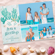Kustnära strand SEAS & HÄLSNINGAR Turkos Glitter