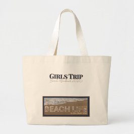 Kustnära strandtotebag | Tjejgruppens strandväska Jumbo Tygkasse
