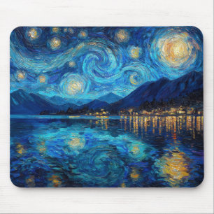 Kustnatt himmel Van Gogh-inspirerad Musmatta
