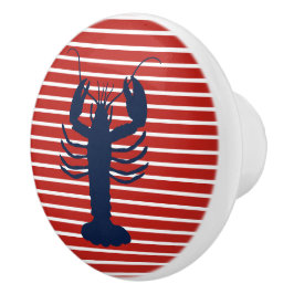 Kustnoster Red White och Blue Nautical Rand Knopp