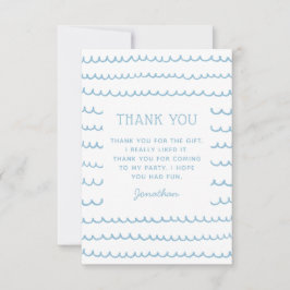 Kustoceanen Party | Nautisk Vågar Barns födelsedag Tack Kort