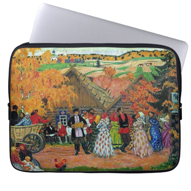 Kustodiev - Village Holiday, Laptop Fodral (Framsidan)