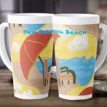 Kustomiserad Lattemugg med Strandstolsdesign