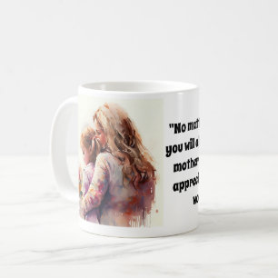 KUSTOMISKT VATTENFÄRG PORTRÄTT I MAMMA OCH DATORN KAFFEMUGG