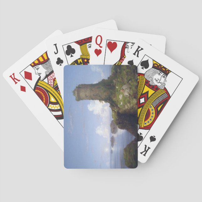 Kustområdet i Italien med ruinerad Torn Casinokort (Baksidan)