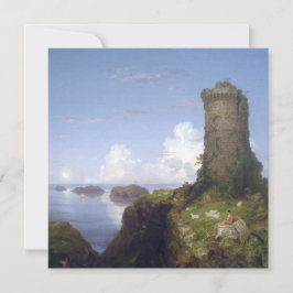 Kustområdet i Italien med ruinerad Torn Kort