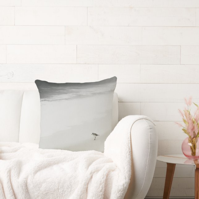 Kustsandpiper på stranden kudde (Soffa)